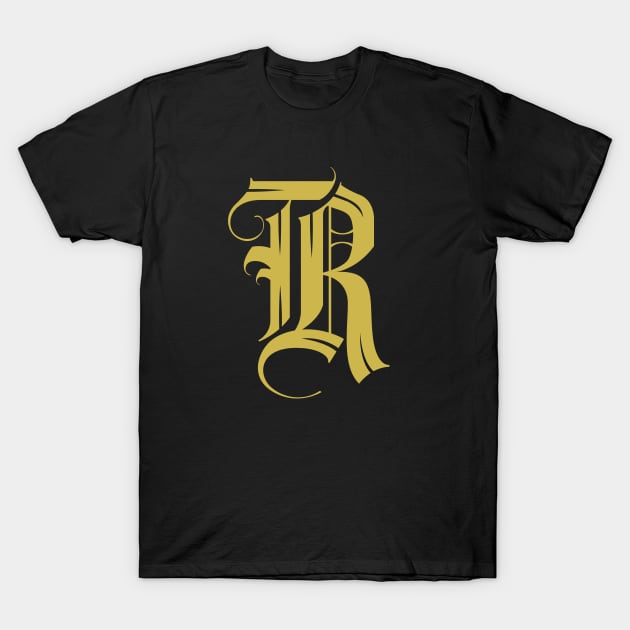 TR Initial T-Shirt by teeleoshirts